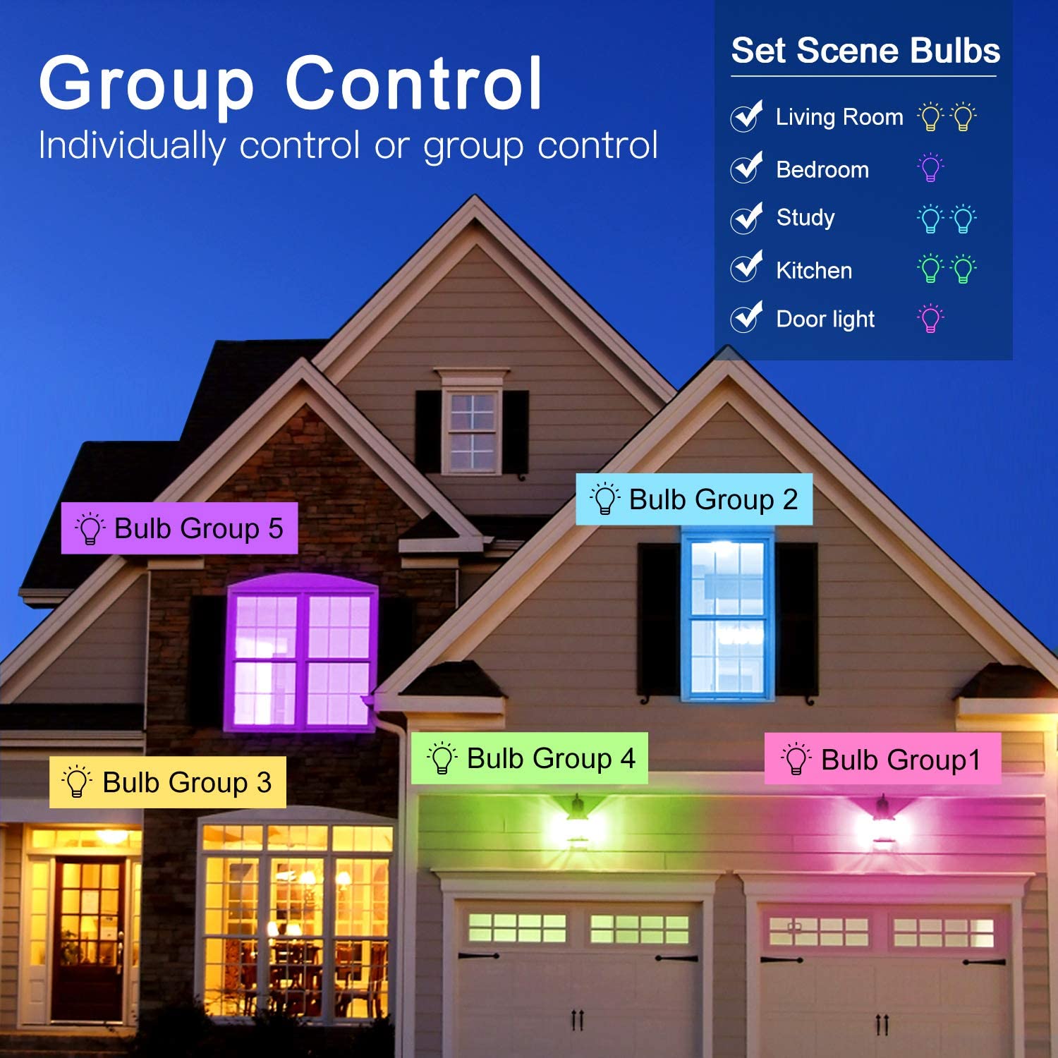 E27 7W RGB+CCT Smart WiFi LED Bulb,Work With Alexa & Google,AC100-240V,Color Changing and Dimmable Color Blub E27 7W RGB+CCT Smart WiFi LED Bulb,Work With Alexa & Google,AC100-240V,Color Changing and Dimmable Color Blub